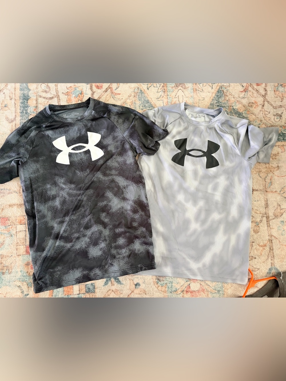 Under Armour Kids' Short Sleeve Tees - Black & Gray Graphic Logos